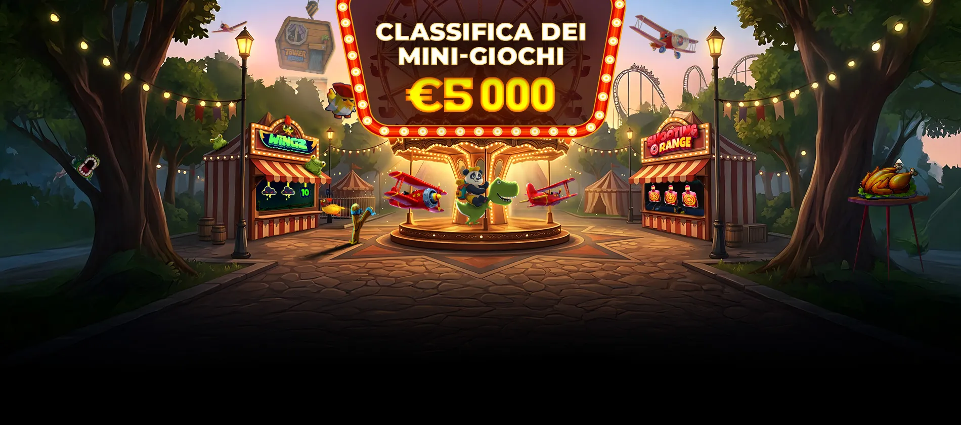 Luna park della Mini Games Leaderboard di Donbet con montepremi da 5.000 €