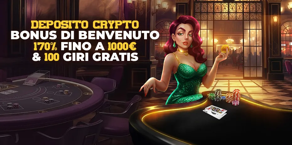 Bonus di benvenuto crypto Donbet: 170% fino a 1.000 € e 100 giri gratis