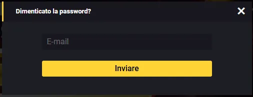 Recupero password Donbet via email